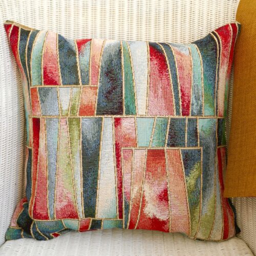 Tapestry Cushion 43cm - Shards / Gold reverse