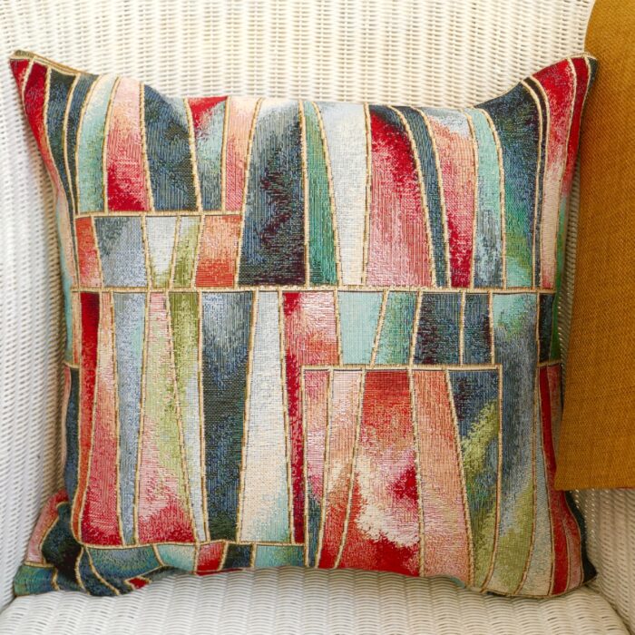 Tapestry Cushion - Shards / Gold reverse