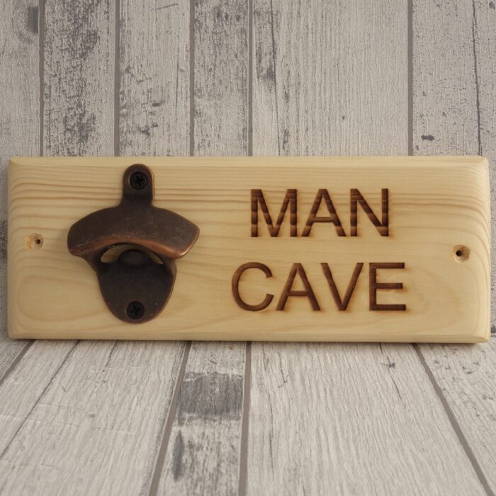 Engraved Bottle Opener - Man Cave