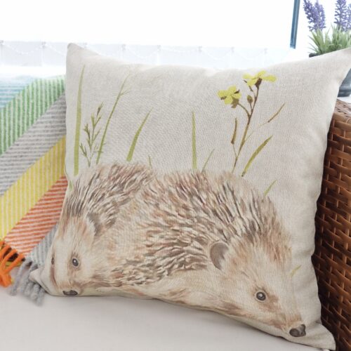 Feature Cushion 43cm - Hedgehog design / pattern reverse