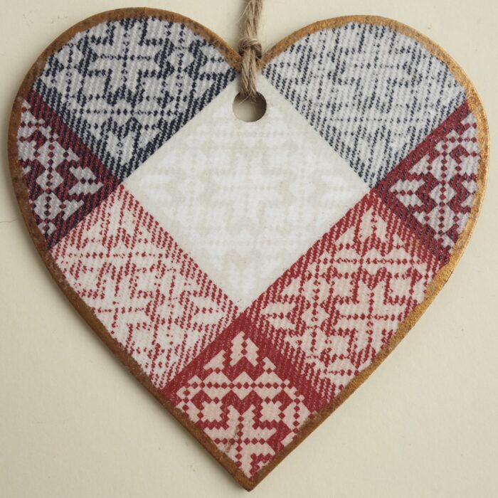 Red Diamond, Wooden Hanging Heart