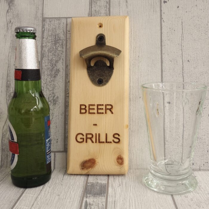 Engraved Bottle Opener - Beer Grills