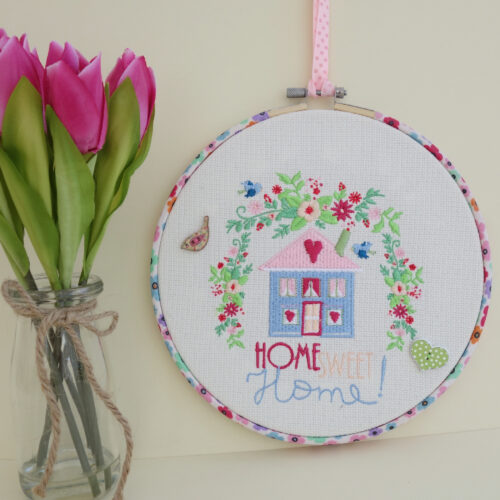 Embroidered Hoop, Home Sweet Home