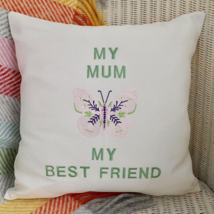 Embroidered Cushion 33cm, My Mum