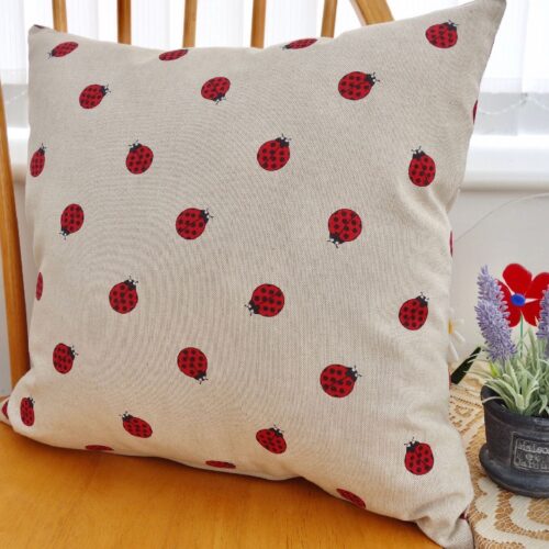 Decorative Cushion 43cm - Ladybirds
