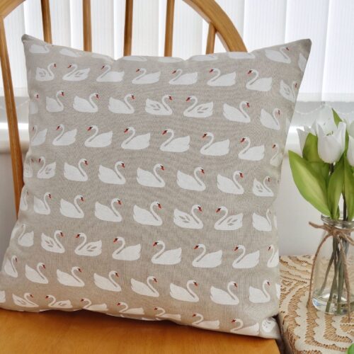 Decorative Cushion 43cm - Swans